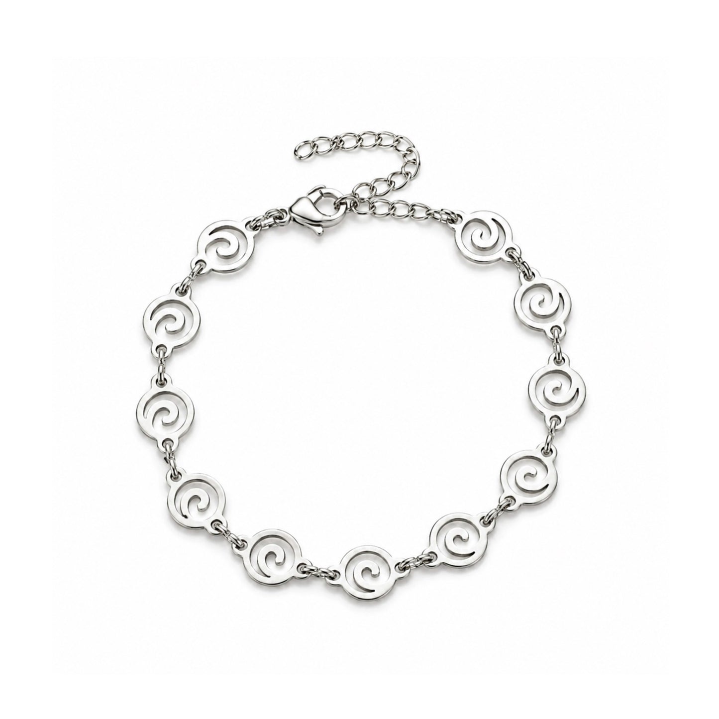 Spiral Waves Bracelet 7MM