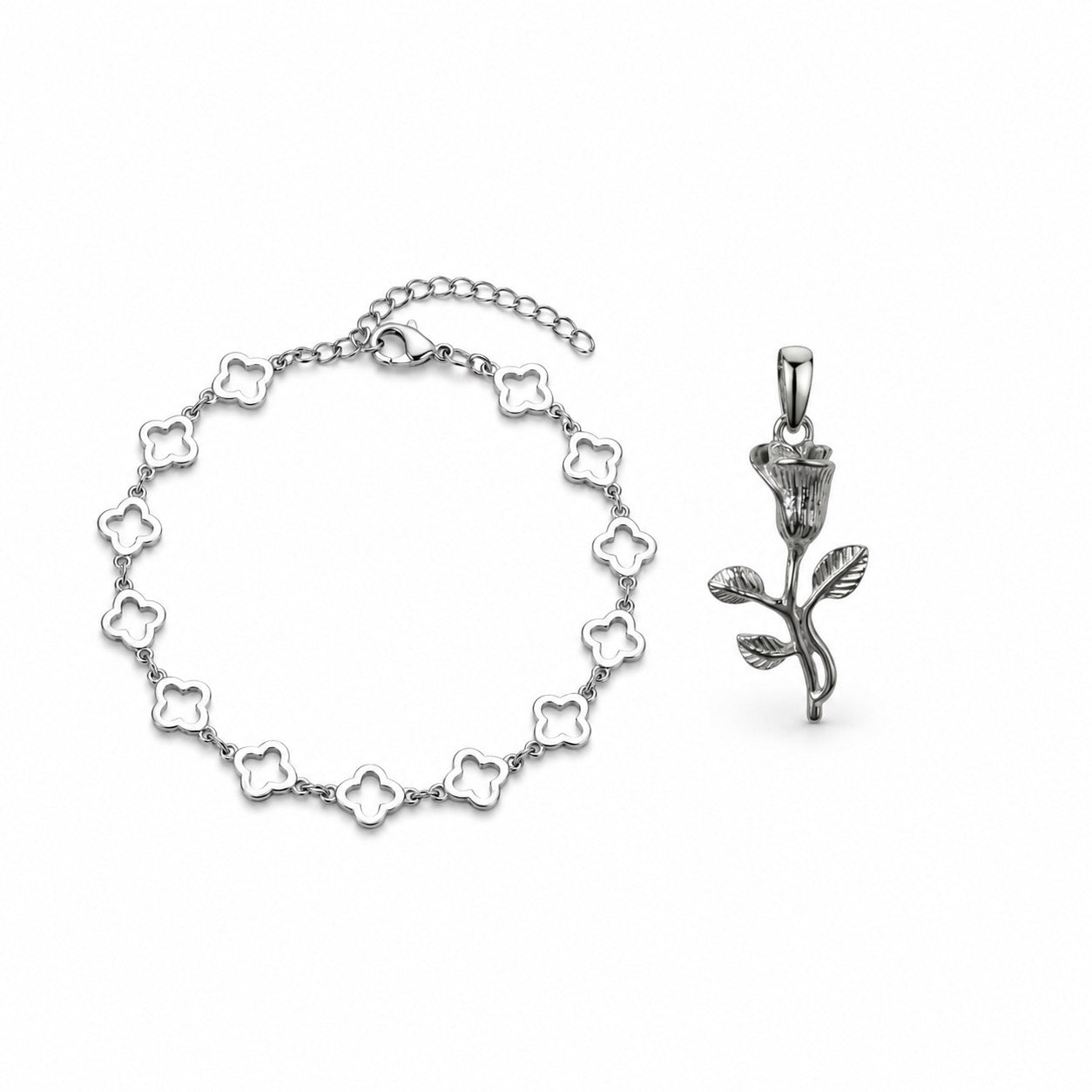 Flower Pendant + Flower Bracelet (FREE SHIPPING)
