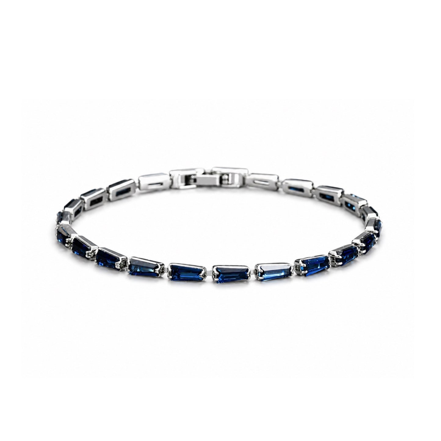 Blue Zirconia Tennis Bracelet